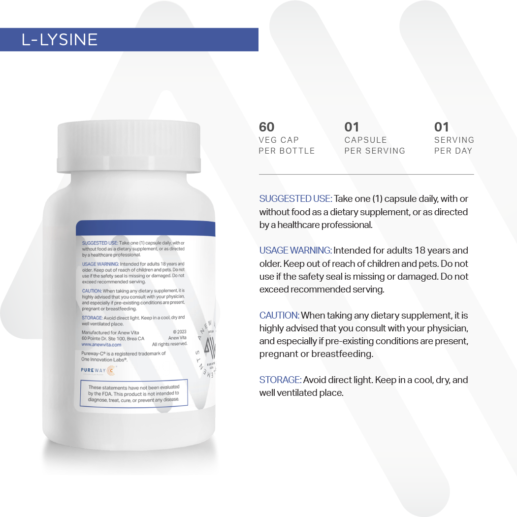 L-Lysine + Vitamin B12 + C + Zinc
