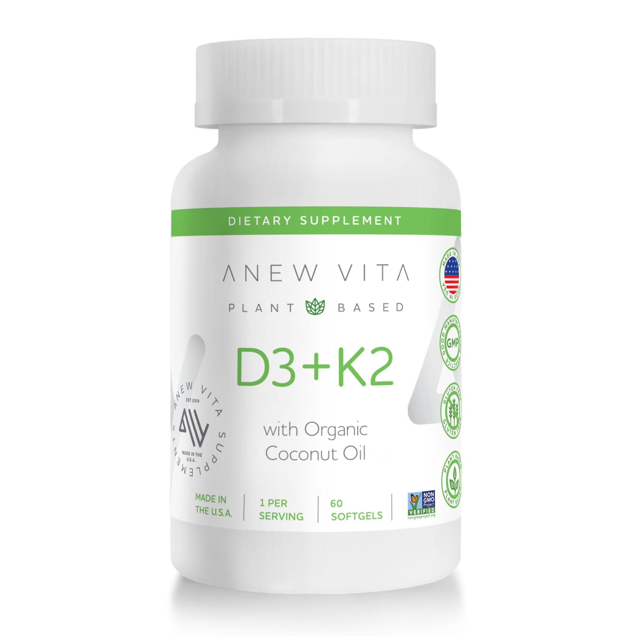 D3 + K2 + Organic Coconut Oil