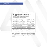 L-Lysine + Vitamin B12 + C + Zinc