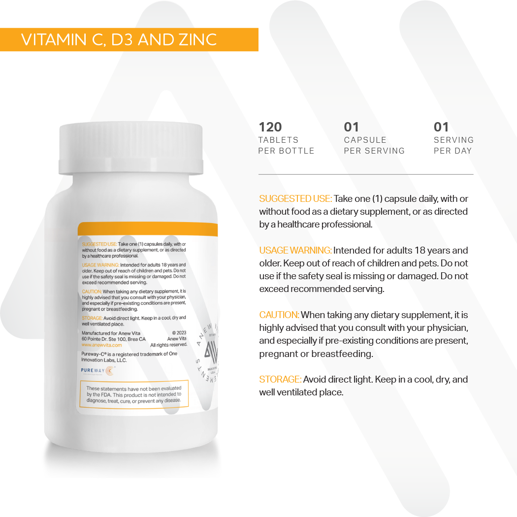 Vitamin C + D3 + Zinc
