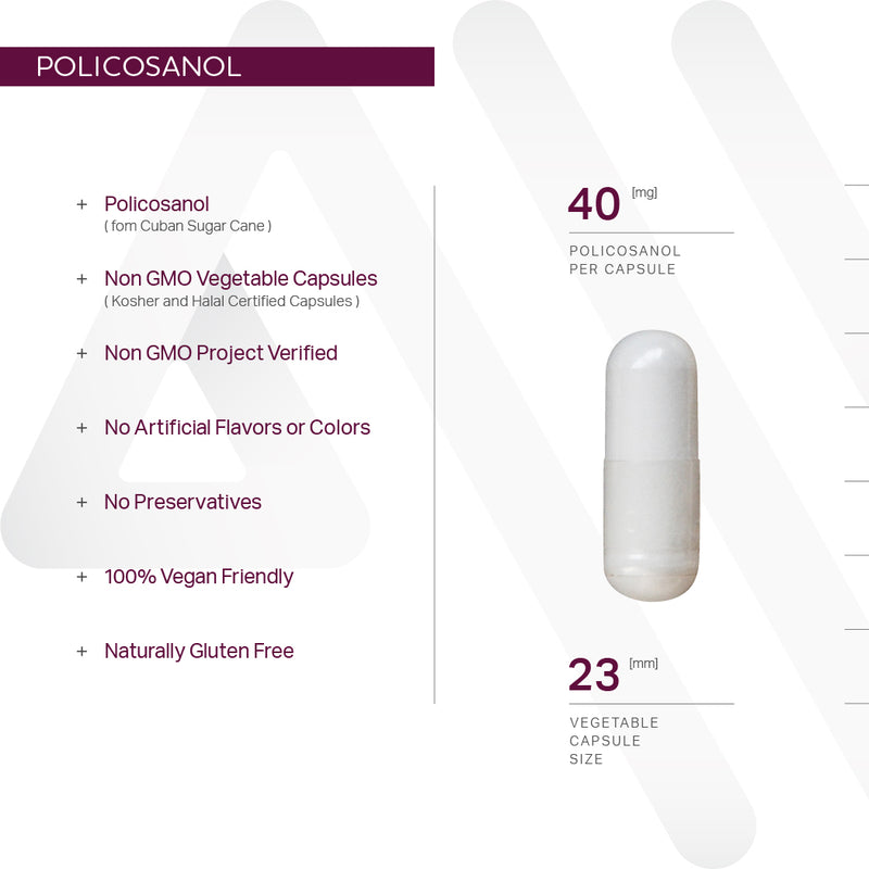 policosanol supplement to lower cholesterol pill size